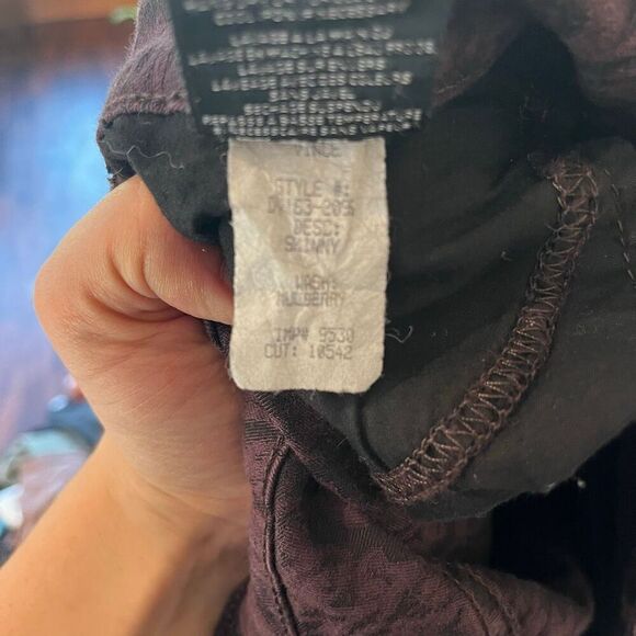 Vince skinny mulberry textured jeans size 31 large skinny jeans with print - Picture 6 of 9